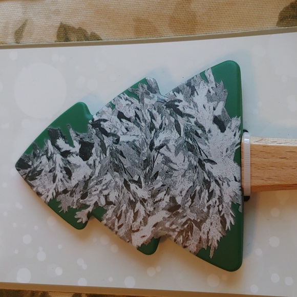 Holiday Spatula and Cookie Cutter 2 Piece Set Reindeer and Pine Tree NWT - Picture 4 of 10